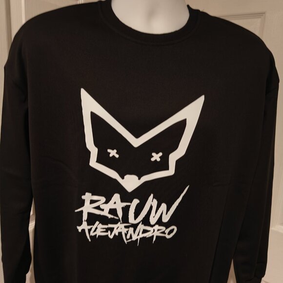 Rauw Alejandro Sweater Black Men's Size L Graphic Top - Picture 4 of 7